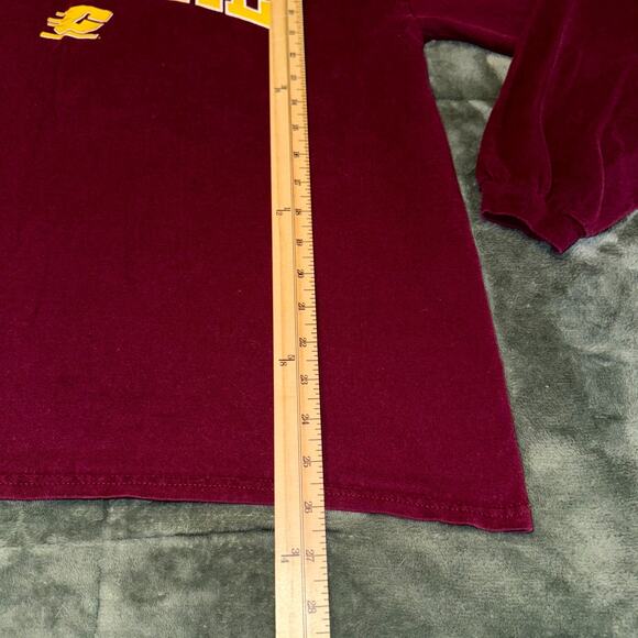 Vintage Steve & Barry’s Central Michigan Chippewas Long Sleeve Mens Large Maroon - Picture 7 of 7